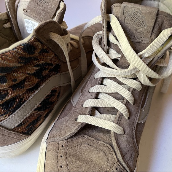 Vans Sk8 Hi 46 Ultracush Leopard Suede Hi Tops Woman’s Size 8 Men’s 6.5 - Picture 13 of 16